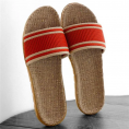 Women slippers linen high quality sandals