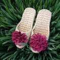 Women sandals grass shoes and flip flops