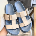 2024 New summer new leather casual sandals