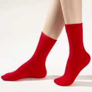 Red New Year Socks Fashion Winter Medium Socks